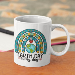 "Earth Day Every Day" - Environment - Ceramic Mug 11oz