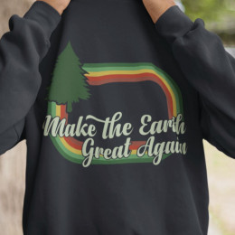 "Make the Earth Great Again" - Earth Day - Unisex EcoSmart® Crewneck Sweatshirt