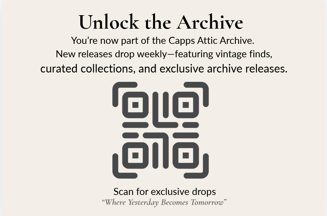 Capps Attic Archive insert card
